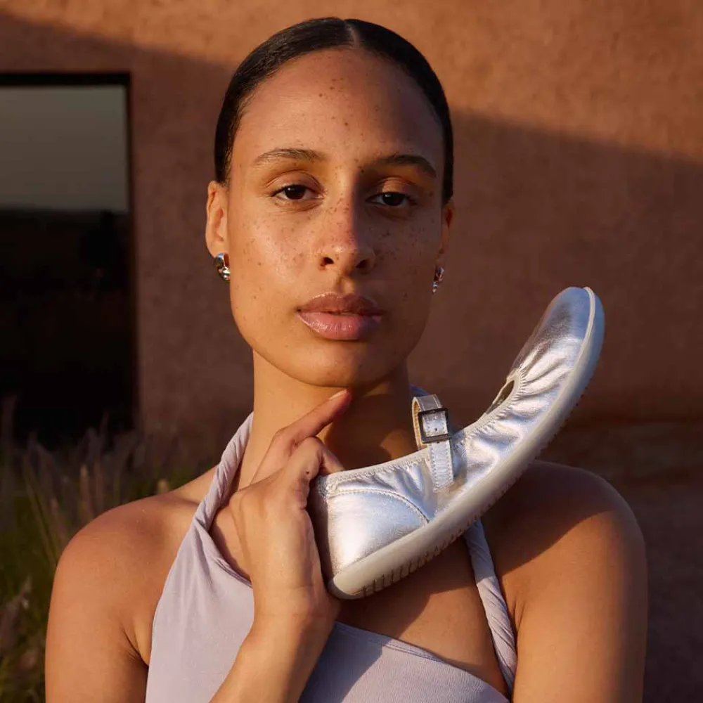 Groundies Ballet Flats|Spring / Summer<® Amber 2.0 Women silver (metallic)