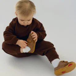Groundies Sneaker<® Amsterdam Kids camel