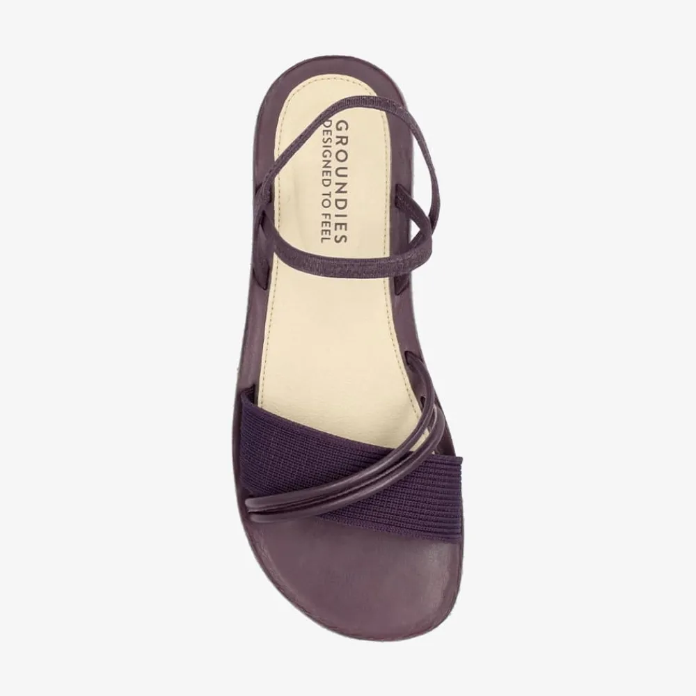Groundies Sandals|Spring / Summer<® Corfu Women dark plum