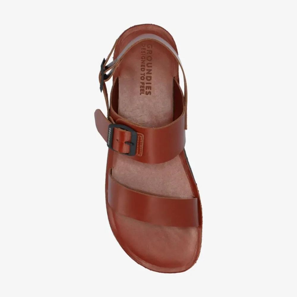 Groundies Sandals|Spring / Summer<® Kos Men cognac