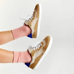 Groundies Sneaker|Spring / Summer<® Nova GS1 Women beige/indigo blue